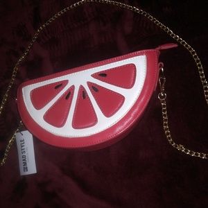 Watermelon Slice Purse Mad Style Brand New